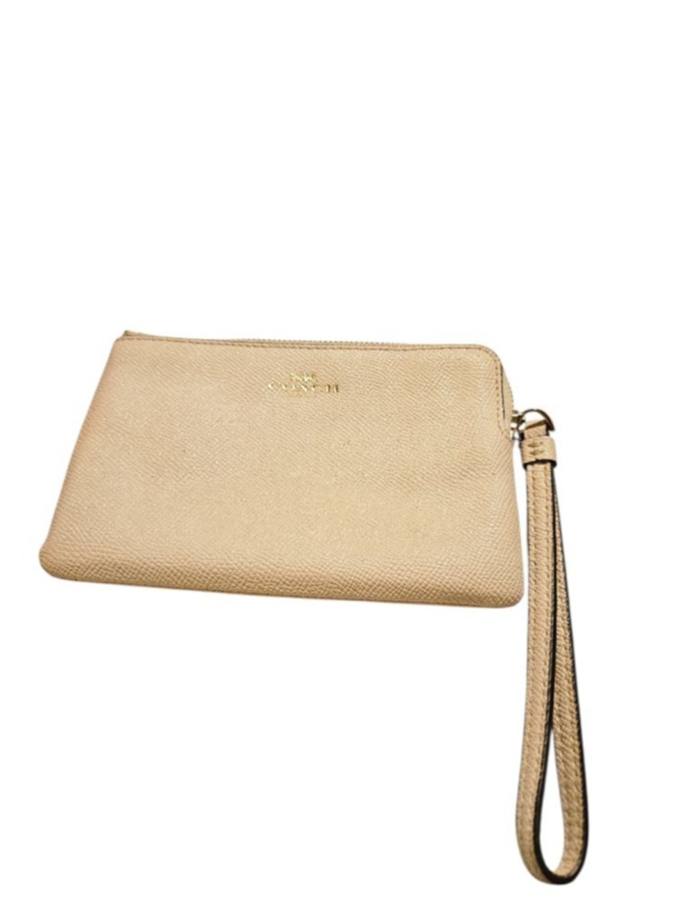 Coach Beige Leather Wristlet One Size - Picture 2 of 16